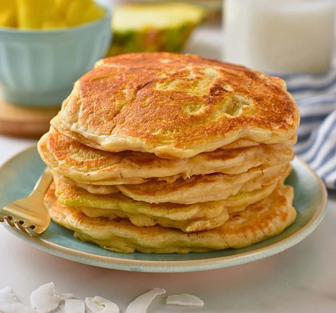 Vegānu ananāsu pankūkas